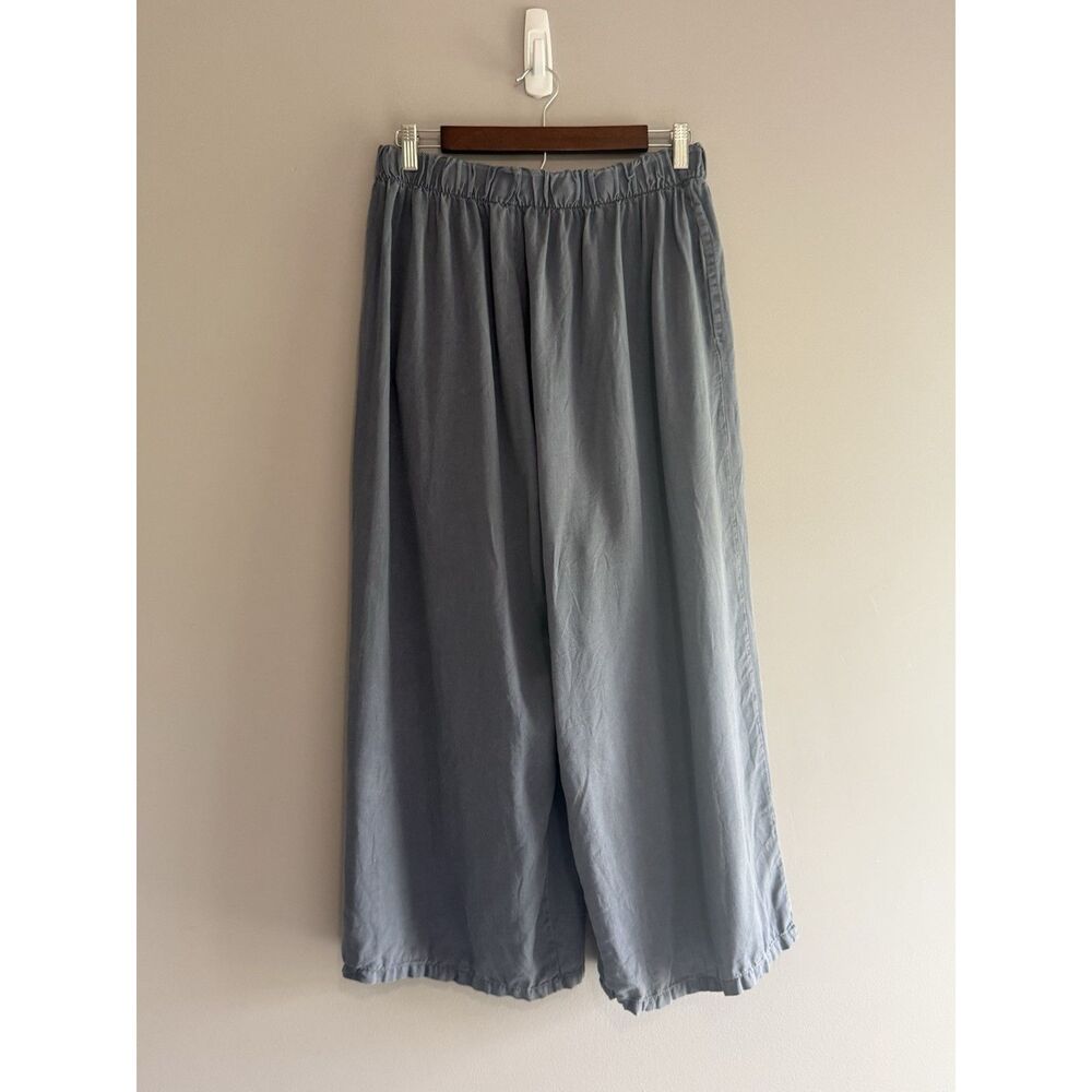 Bryn Walker 100% Tencel Flood Pant Wide Leg Pocket Lagenlook Boho Chic Beach Med - Picture 6 of 15